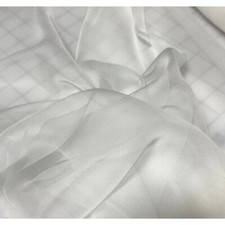 White - 3mm Silk Gauze Fabric - by the yard-