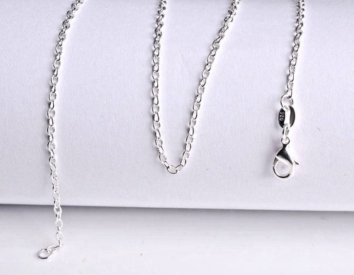 Sterling Silver Rolo Chain Necklace 18 