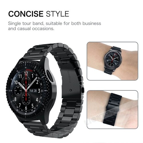 22mm Strap For Huawei Watch GT2 GT3 46mm Stainless Steel Leather Silicone Band - Picture 17 of 682
