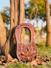 Rosewood New Flower Lyre Harp Handmade Craftsmanship With Free Bag & Tuning Key