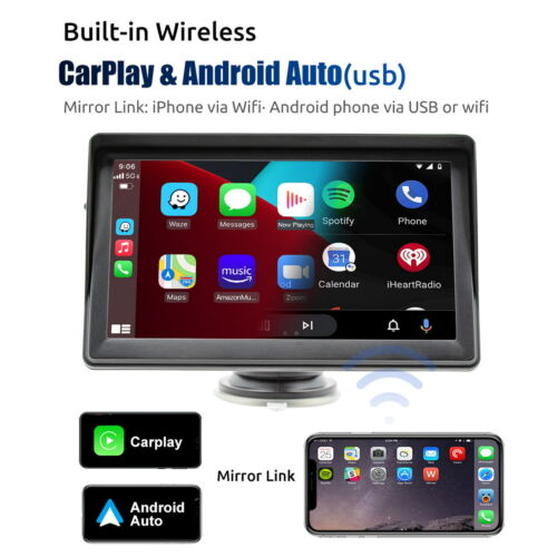 ESSGOO Wireless Apple Carplay & Android Auto 7" Touchscreen Car Dash Unit - Bild 3 von 6
