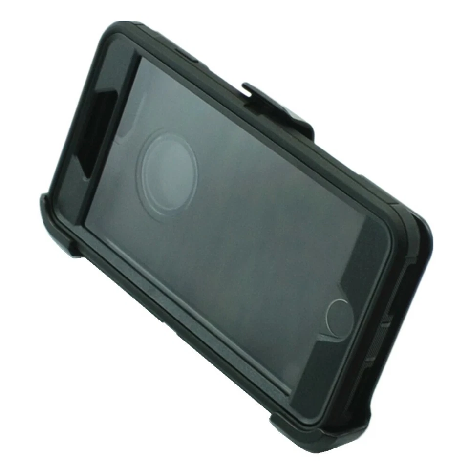 Black For iPhone 7/8 Shockproof Case with Belt Clip Fits Otterbox Defender - Image 4 of 4