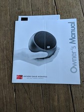 ANTHONY GALLO ACOUSTICS OWNERS MANUAL SPEAKER AUDIOPHILE BROCHURE AD