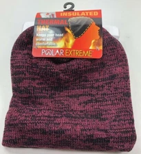 Polar Extreme/ Mens/Insulated Thermal Hat/ Cranberry/ Warm/ Comfortable