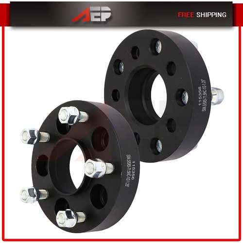 2X 5x4.5 to 5x5 1.25" Hubcentric Wheel Adapters 1/2"x20 For Jeep