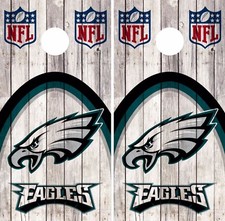Philadelphia Eagles Cornhole Skin Wrap NFL Football Wood Design Vinyl Decal DR67