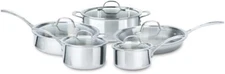 Brand New Calphalon 10-Piece Cookware Pan Set, 3-Ply, Polished Stainless Steel