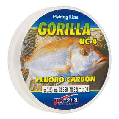 GORILLA MONOFILAMENT UC-4 TUBERTINI 0.40mm FLUOROCARBON UC 4 INVISIBLE WIRE LINE
