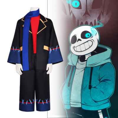 Cosplay Undertale Sans Frisk Kostüme Schal Hosen Halloween Maskerade Anzüge Mens