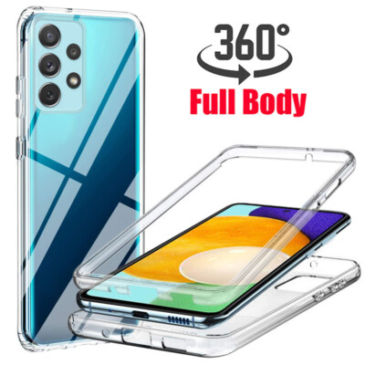 360 Full Body Soft Clear Case Cover For Samsung S25 S24 S23 S22 S20 S21 Plus A53