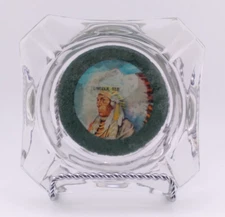 Glass Ashtray Lincoln Nebraska Vintage