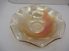 Vintage Jeannette Glass Iris and Herringbone Bowl 11.5"