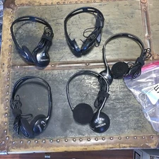 KOSS Silver/Black Headphones KTX6 5 count. used