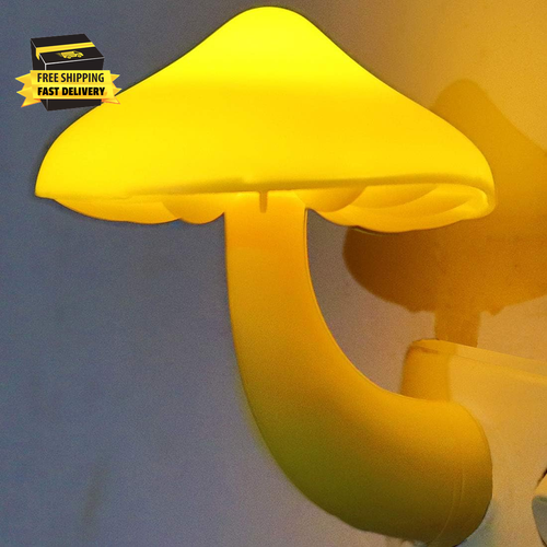Sensor LED Night Lights for Adults Kids Nightlight Cute Mushroom Night Light Plu