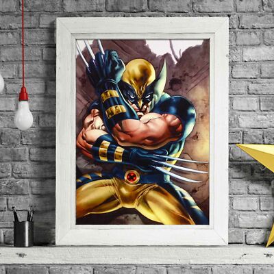 WOLVERINE - Marvel Superhero Poster Picture Print Sizes A5 to A0 **FREE DELIVERY