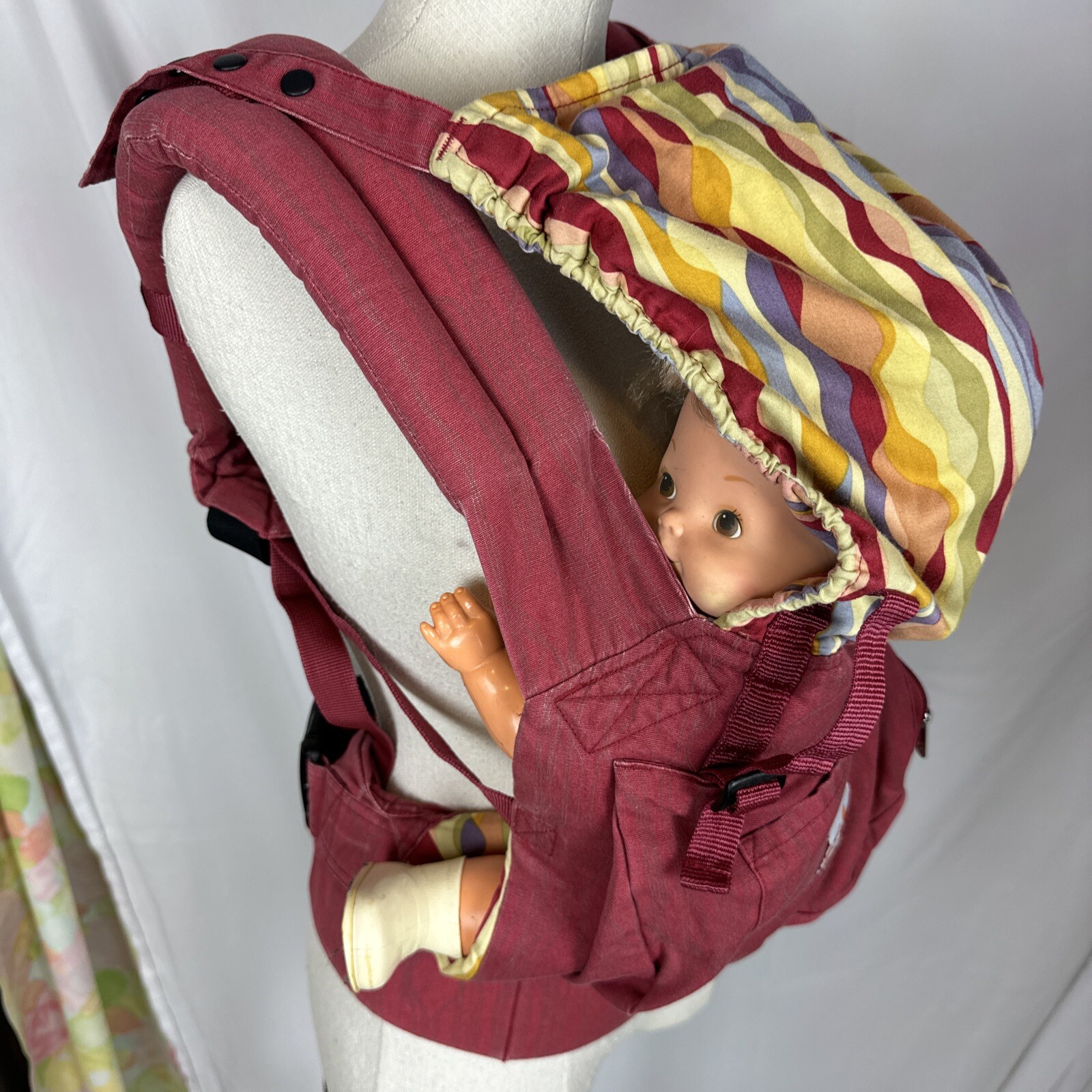 ErgoBaby Original Baby Carrier ~Red/Maroon Ergonomic Papoose