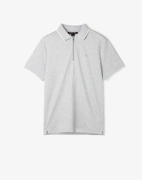 Michael Kors Birdseye polo shirt Short Sleeve HEATHER GRAY 2XL