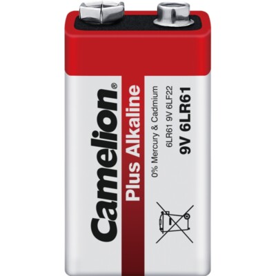 3x 9-Volt-Block 6LF22 6LR61 MN1604 6LR61 Batterie CAMELION PLUS Alkaline