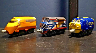 Chuggington Diecast Zack Brewster Action Chugger Train Engine Lot of 3 TOMY Used
