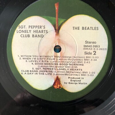 The Beatles Sgt. Pepper's Lonely Hearts Club Band LP Apple SMAS