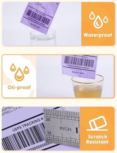4x6 Thermal Labels - Fanfold Shipping Labels Package 500 Pcs - Choose Your Color - Picture 26 of 41