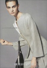 GIORGIO ARMANI 3-Page PRINT AD Resort 2015 ALEXANDRA TOMLINSON Philip Gay
