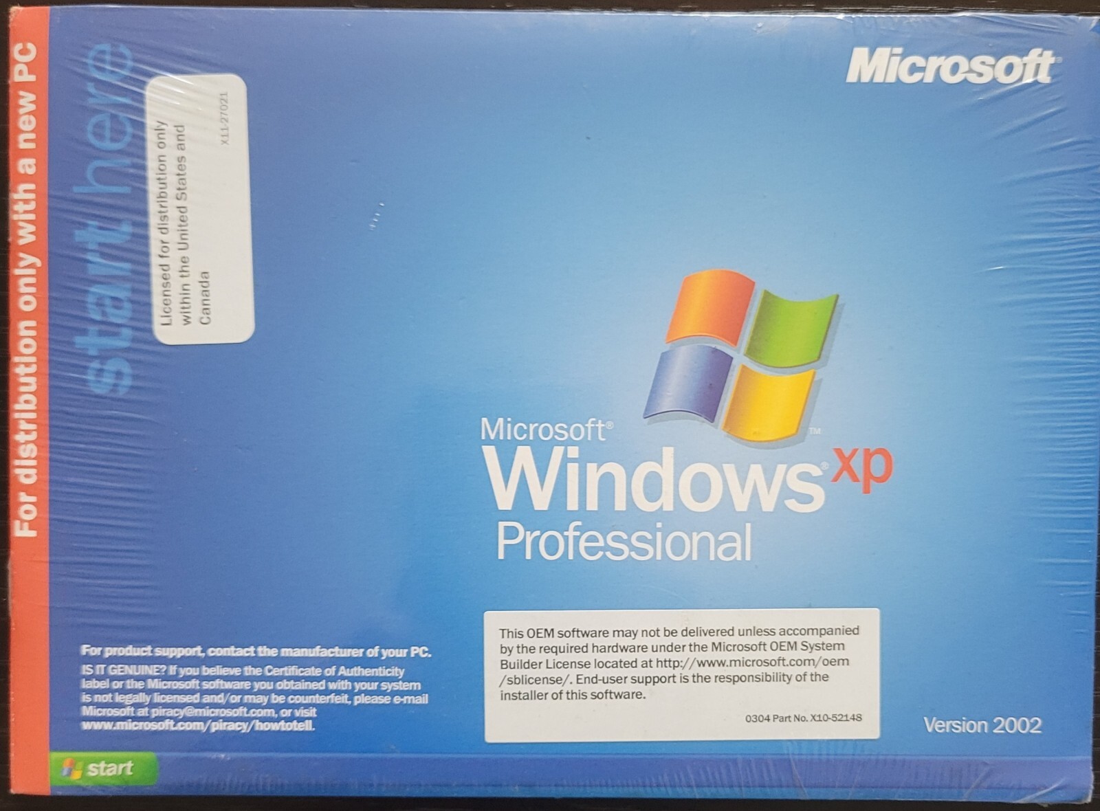 Windows Xp Packaging Types Windows XP Professional includes SP2 brand new and sealed | eBay