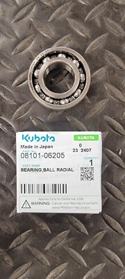 OEM KUBOTA BEARING, BALL RADIAL 08101-06205 51.99X24.54X14