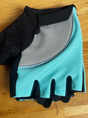 Crane Radhandschuhe, Fahrradhandschuhe mit Gel Schwarz/Türkis Gr 9,5 ohne Etiket