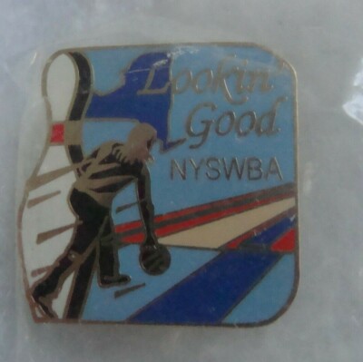 NEW New York State NYSWBA Women Bowling Pin Lapel Pack Hat Back Lookin Good