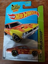 2014 Hot Wheels #216 HW Workshop-Heat Fleet '71 DODGE DEMON Orange Variant