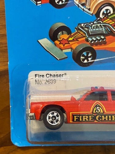 VINTAGE 1982 HOT WHEELS BLACKWALL FIRE CHASER #2639 NRFP MALAYSIA UNPUNCHED - Picture 3 of 19