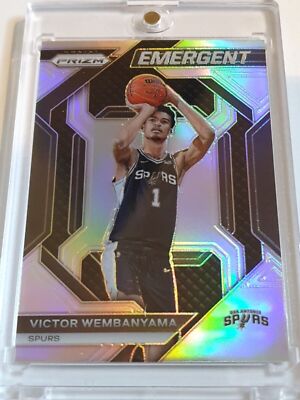2023-24 Panini Revolution - Victor Wembanyama #14 Victor Wembanyama Silver  Crown Refractor Rookie Prizm Card - Spurs Holo RC Rare Global Reach
