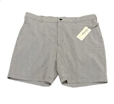 Walter Hagen Men's 42 Clubhouse Seersucker Golf Shorts 9" Inseam Gripper Band