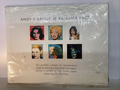 Andy Warhol's Familiar Faces A Portfolio of Six Works Art Prints