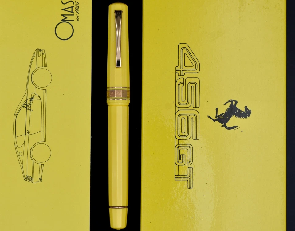 OMAS Ferrari 456GT Yellow Limited Edition Rollerball Pen (RB) - Image 4 of 4