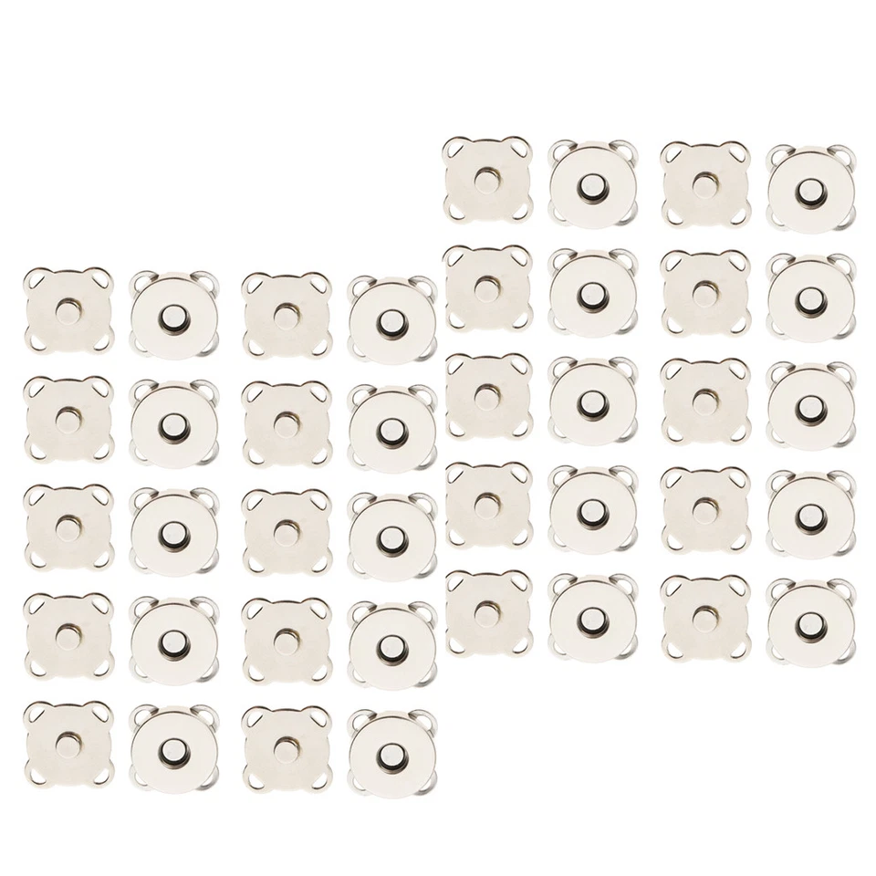 20 Magnetic Snap Fasteners Closures Buttons Purse Sewing Leather Findings - Image 3 of 4