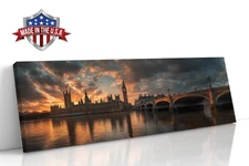 Clocktower’s Last Light Canvas Print for Home Decor, London Wall Decor Poster