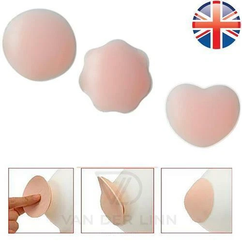 VDL 1~20X Silicone Nipple Covers Strapless Push Up Bra Reusable Self Adhesive - Picture 2 of 21