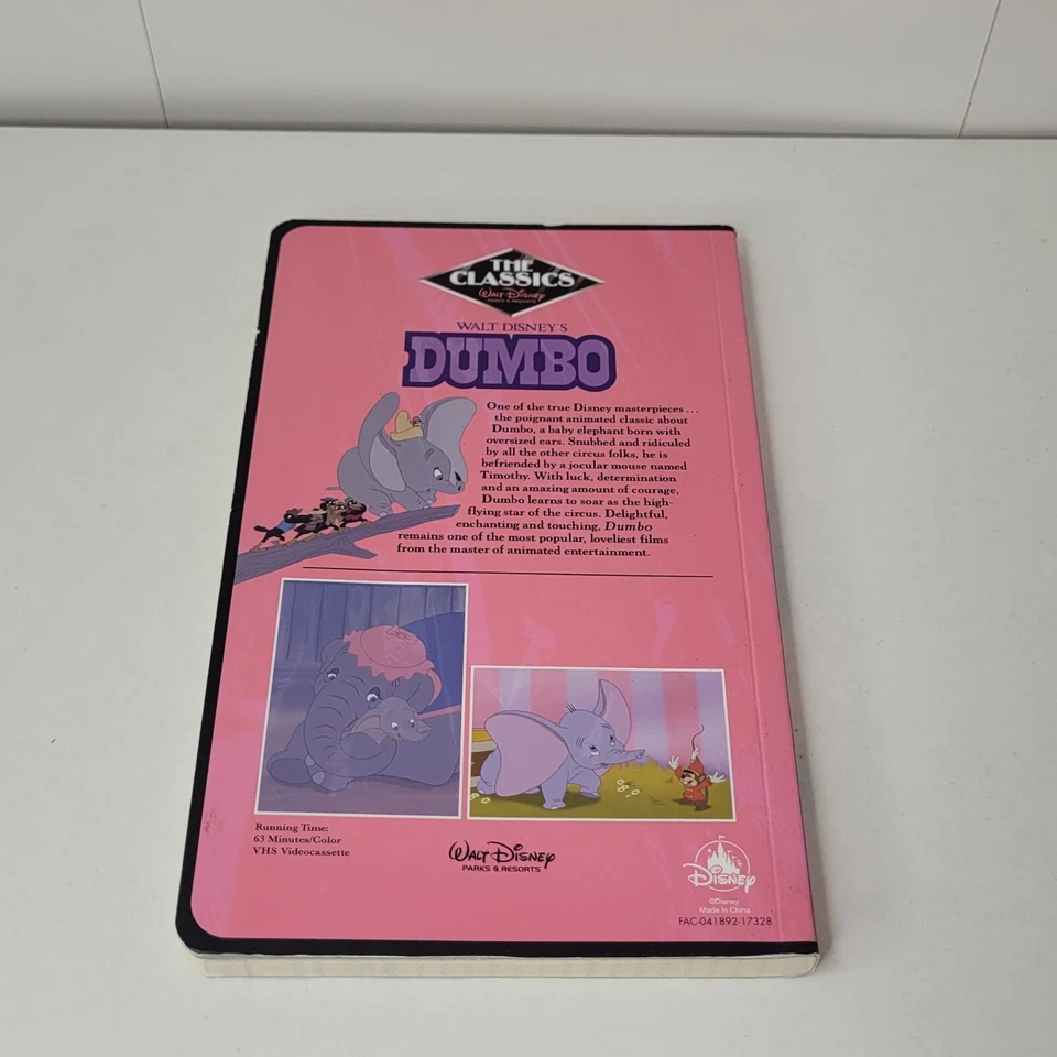 Disney Parks Dumbo the Elephant VHS Design Journal Writing Blank Book Movie NEW - Image 4 of 4