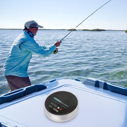 Línea de pesca de fluorocarbono 100M de alta calidad línea suave líder fuerte y suave - Imagen 16 de 27