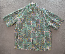 Vintage Daniel Brooks Shirt Adult Large Multicolor Geometric Abstract 60s 70s