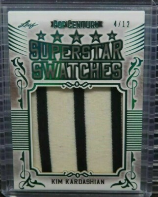 Kim Kardashian 2021 Leaf Pop Century Superstar Swatches Relic #4/12 Memorabilia