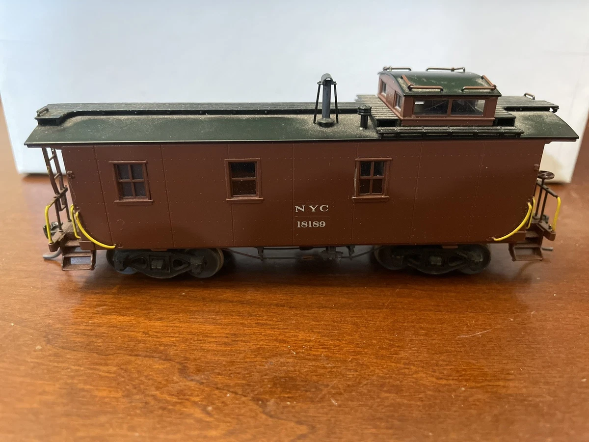 HO Brass Overland NYC New York Central Plywood Caboose Ajin Decaled 1995 + Box