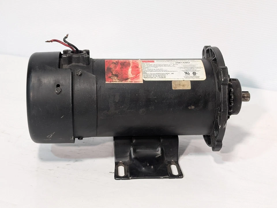 Dayton 2M168D Permanent Magnet DC Motor 1/2HP, 1725RPM, 56C, Continuous Duty - Image 2 of 4