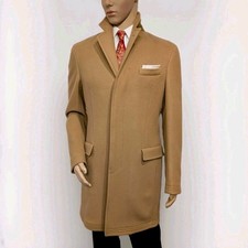 BNWT Ralph Lauren Polo Melton Mens Camel Wool Overcoat Regular Fit 40R RRP £750