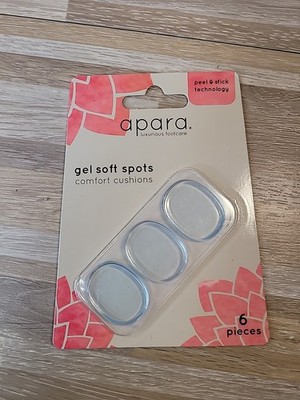 Sof Sole Apara Women's Gel Soft Spots Comfort Cushions 6-Pack - Clear