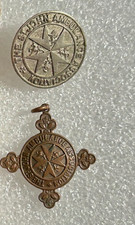 Vintage St John Ambulance Medical Aid Service Medal Fob & Badge 403785 Named