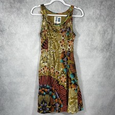 Anthropologie Edme Esyllte Lapulla Silk Dress Womens 0 Multicolor Floral Lined.