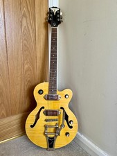 2014 Epiphone Wildkat Antique Natural Semi Hollow P90 Bigsby – Excellent